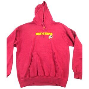 Vtg Washington Commanders Hoodie Mens Burgundy Team Apparel NFL Football Sports